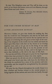 Pastoral prayers through the year