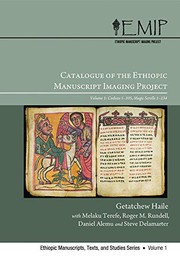 Catalogue of the Ethiopic Imaging Project : Volume 1