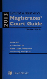 Anthony & Berryman's magistrates' court guide 2013