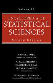 Encyclopedia of Statistical Sciences, Volume 13