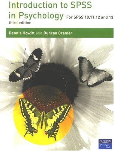 Introduction to SPSS in psychology