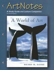 Artnotes to Accompany a World of Art