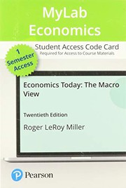 MyLab Economics with Pearson eText -- Access Card -- for Economics Today