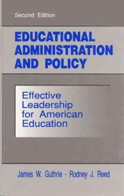 Educational administration and policy