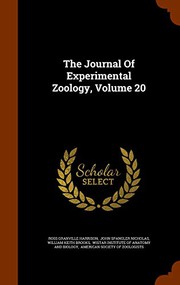 The Journal Of Experimental Zoology, Volume 20