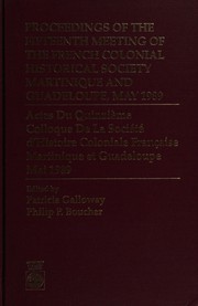 Proceedings of the 15th Meeting of the French Colonial Historical Society