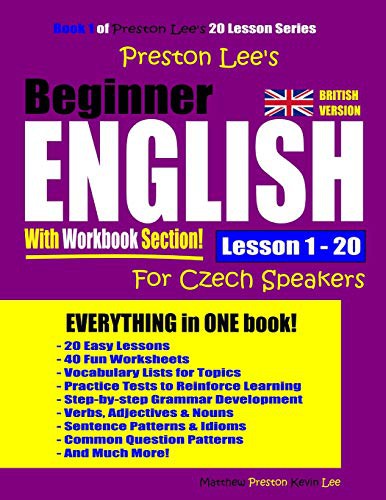 Preston Lee’s Beginner English With Workbook Section Lesson 1 – 20 For Czech Speakers