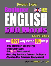 Preston Lee's Beginner English 500 Words Global Edition