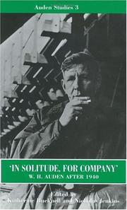 In solitude, for company