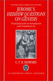 Saint Jerome's Hebrew questions on Genesis