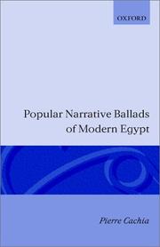 Popular narrative ballads of modern Egypt