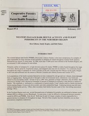 Western balsam bark beetle activity and flight periodicity in the Northern Region