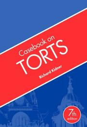 Casebook on Torts