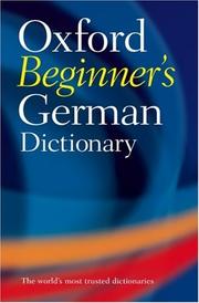 Oxford beginner's German dictionary