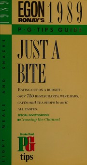 Egon Ronay's P G Tips Guide Just a Bite 1989/Eat Out on a Budget