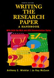 Writing the Research Paper