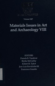 Materials Issues in Art and Archaeology VIII