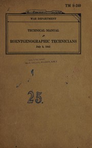 Roentgenographic technicians