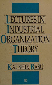 Lectures in industrial organization theory