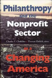 Philanthropy and the nonprofit sector in a changing America