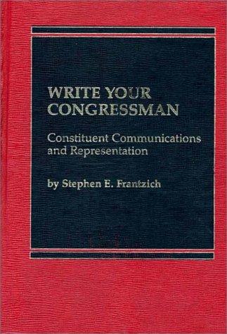 Write your congressman