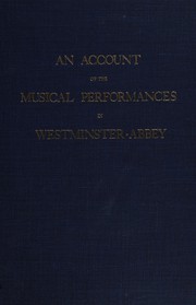 An account of the musical performances in Westminster-Abbey