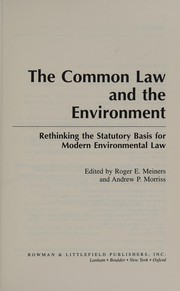 The common law and the environment