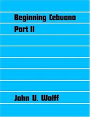 Beginning Cebuano, Part 2 (Yale Language Series)