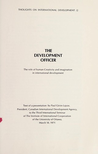 The development officer