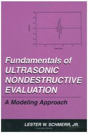 Fundamentals of Ultrasonic Nondestructive Evaluation