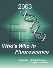 Who's Who in Fluorescence 2003