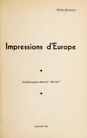 Impressions d'Europe