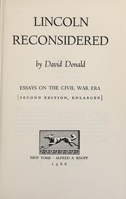 Lincoln Reconsidered