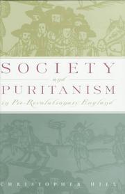 Society and Puritanism in pre-revolutionary England