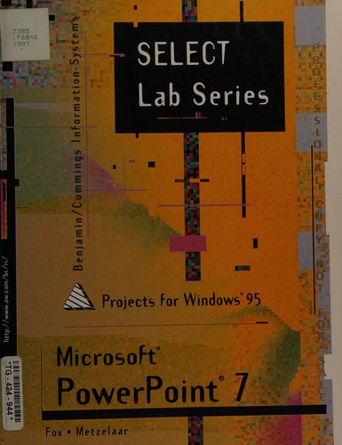 Microsoft PowerPoint 7 projects for Windows 95