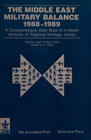 The Middle East military balance 1988-1989