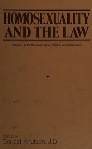 Homosexuality and the law