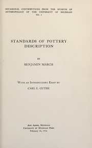 Standards of pottery description