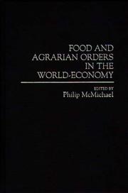 Food and Agrarian Orders in the World-Economy