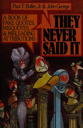They never said it