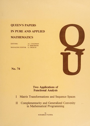 Two applications of functional analysis