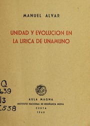Unidad y evolución en la lírica de Unamuno