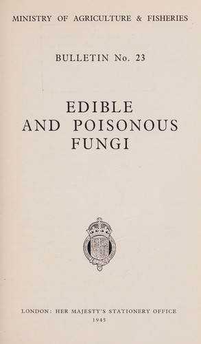 Edible and poisonous fungi