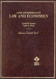 Cases and materials onlaw and economics