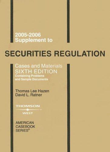 2005 Supplement to Securities Regulation