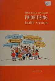 What People Say About Prioritising Health Services