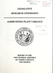 Agribusiness plant variance