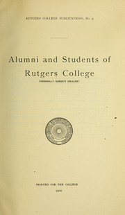 Alumni and students of Rutgers College