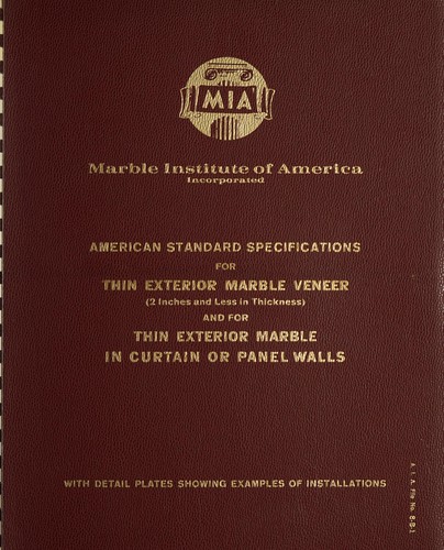 American standard specifications for thin exterior marble veneer