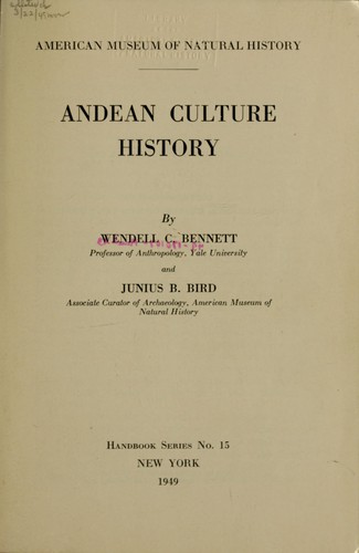 Andean culture history